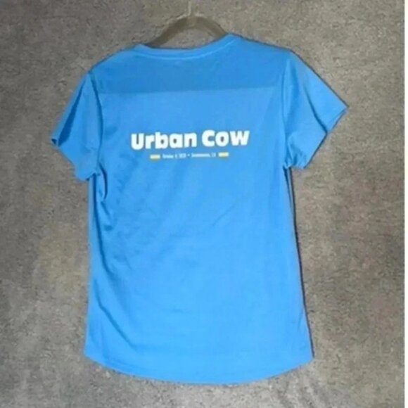 Urban Cow Women's Running Exercise Shirt With Cow Image - Large - Picture 7 of 7